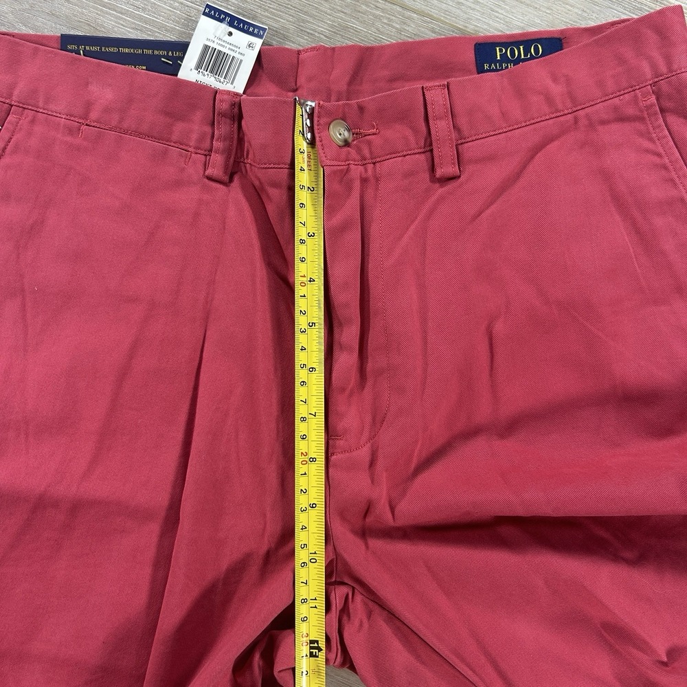 Polo Ralph Lauren Shorts Mens 34 Nantucket Red w Pony Stretch Classic Fit 9" NWT - Picture 10 of 11